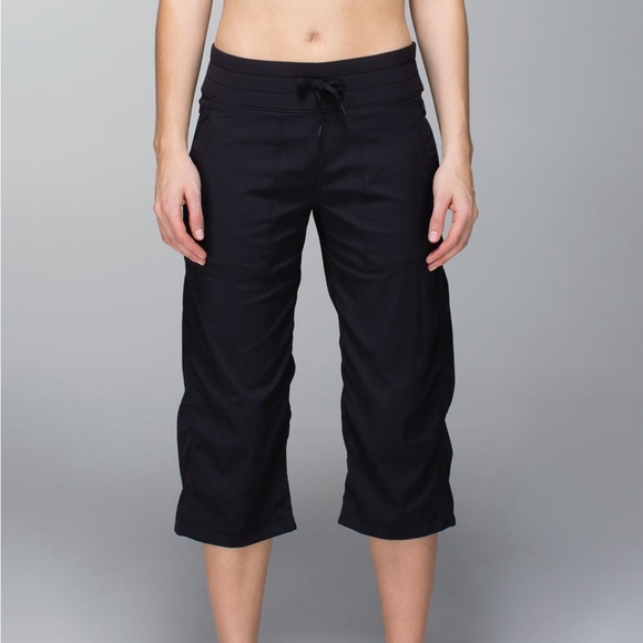 Lululemon Dance Studio Crop Black Women’s Size 8 - Picture 1 of 10